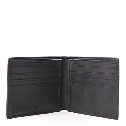 Prada Soft Calf Bi-Fold Wallet Black 4 of 11