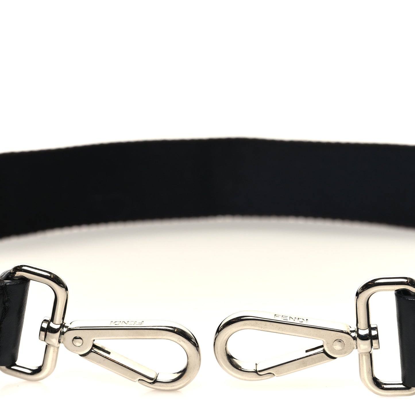 Ribbon Vitello Century FF Striped Strap You Black Tobacco