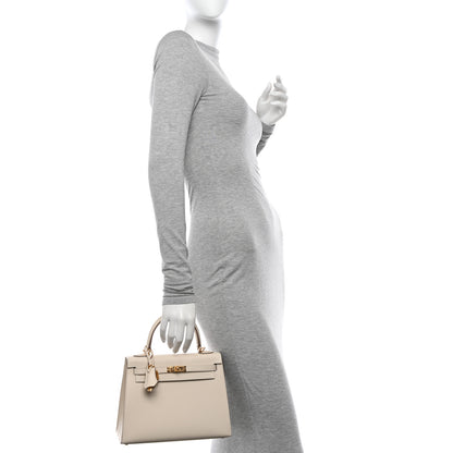 Hermes Epsom Kelly Sellier 25 Craie 3 of 11