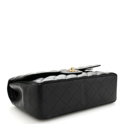 Chanel Caviar Quilted Jumbo Double Flap Black 4 of 10