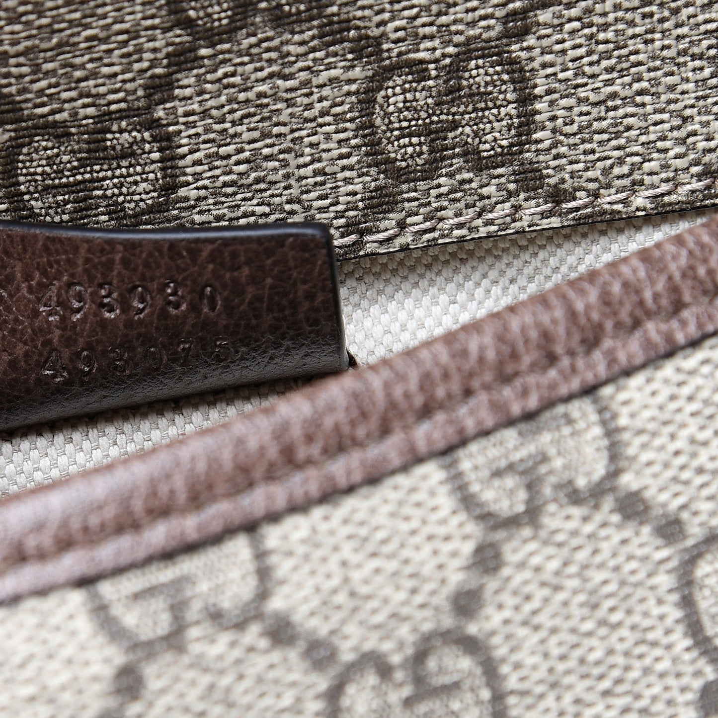 GG Supreme Monogram Neo Vintage Web Belt Bag Brown