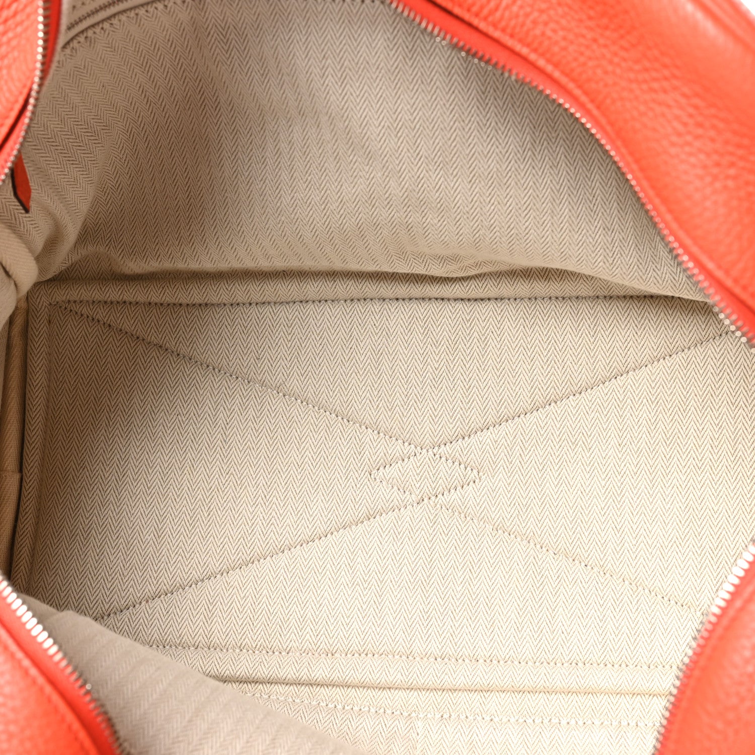 Hermes Taurillon Clemence Victoria II 35 Orange Poppy 5 of 10