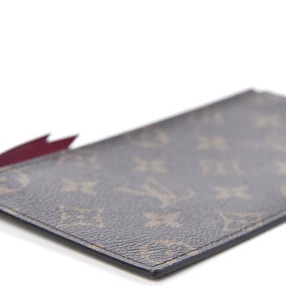 Louis Vuitton Monogram Felicie Chain Wallet Zippered Insert Fuchsia 5 of 7