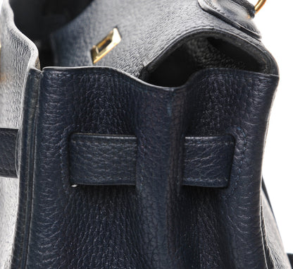 Hermes Fjord Kelly Retourne 32 Bleu Marine 14 of 29
