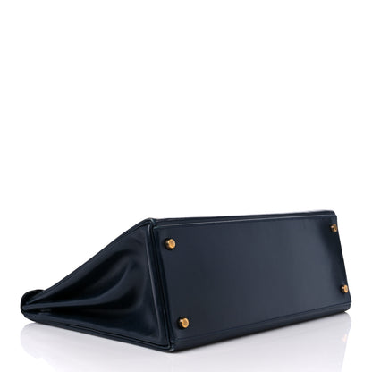 Hermes Box Kelly Retourne 35 Indigo 3 of 23