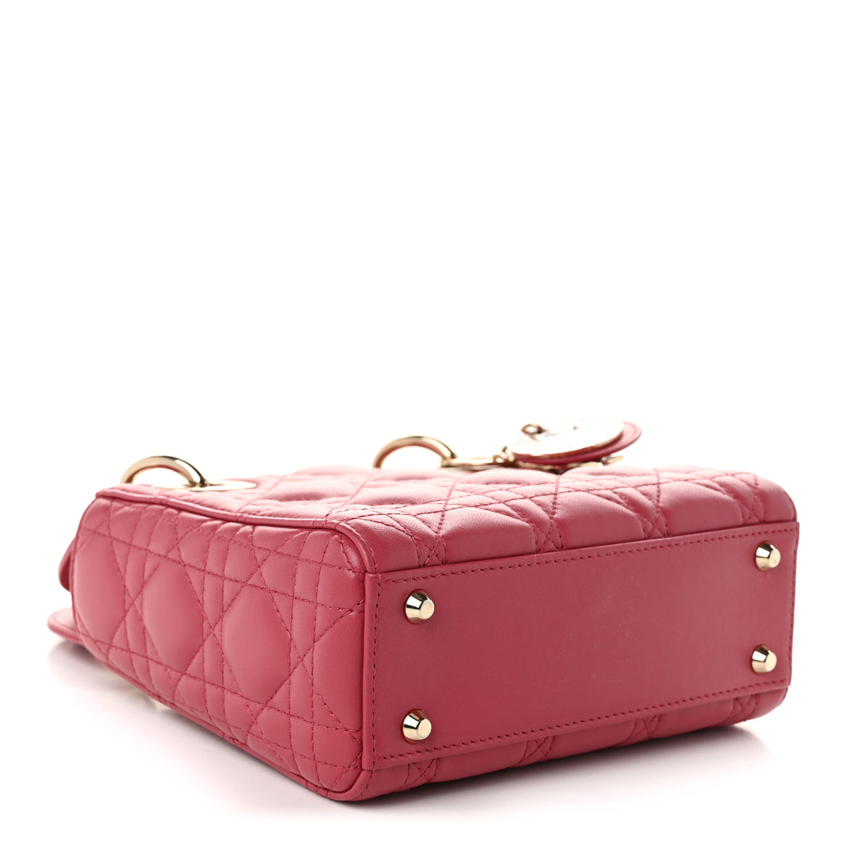 Lambskin Cannage Mini Lady Dior Pink