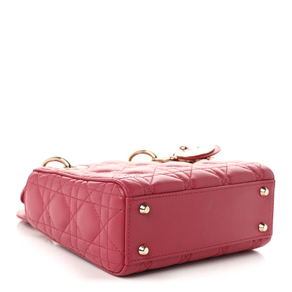 Christian Dior Lambskin Cannage Mini Lady Dior Pink 3 of 10