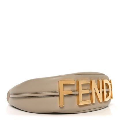 Fendi Vitello Grace Matte Small Fendigraphy Hobo Bag Nuvola 3 of 9