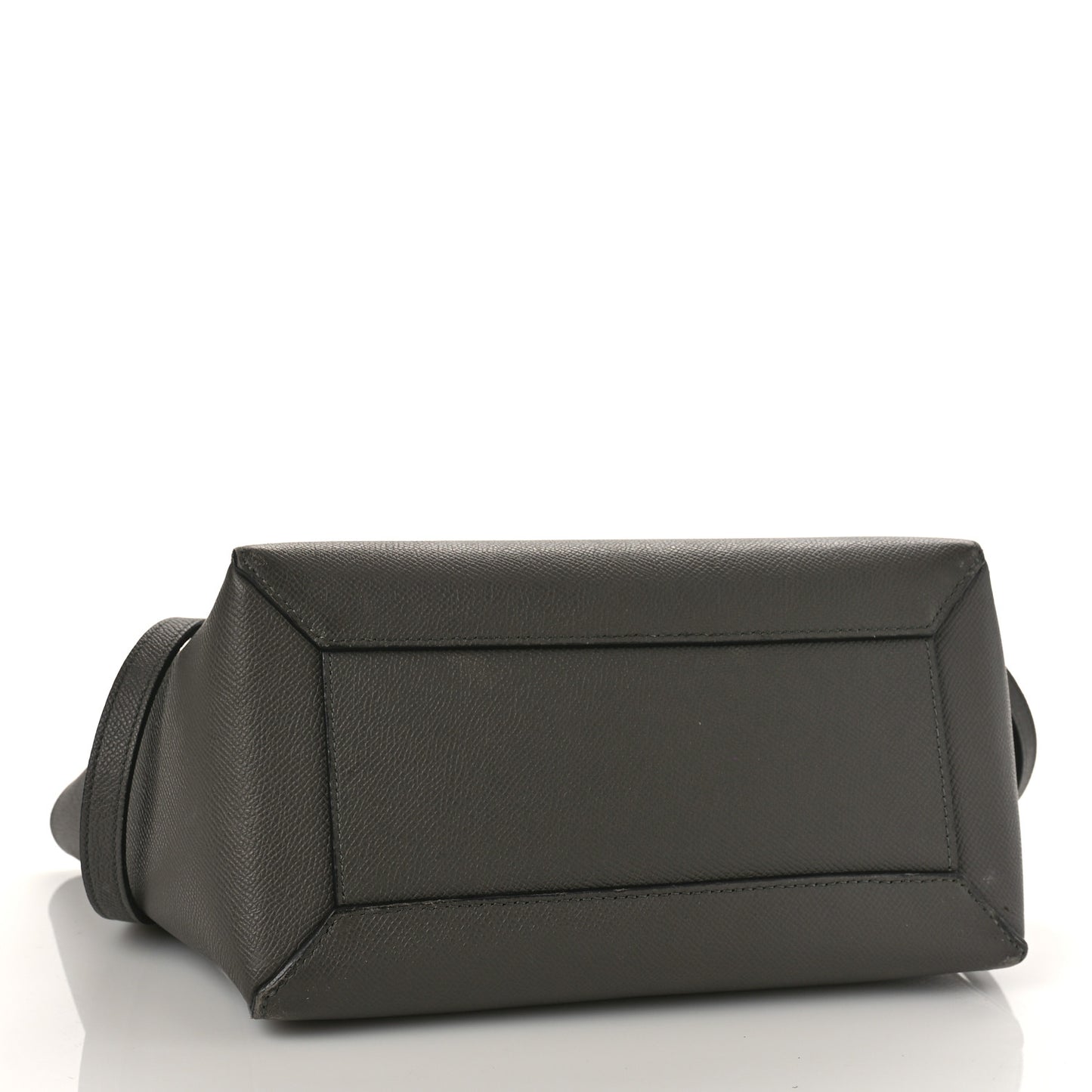 Grained Calfskin Micro Belt Bag Grey