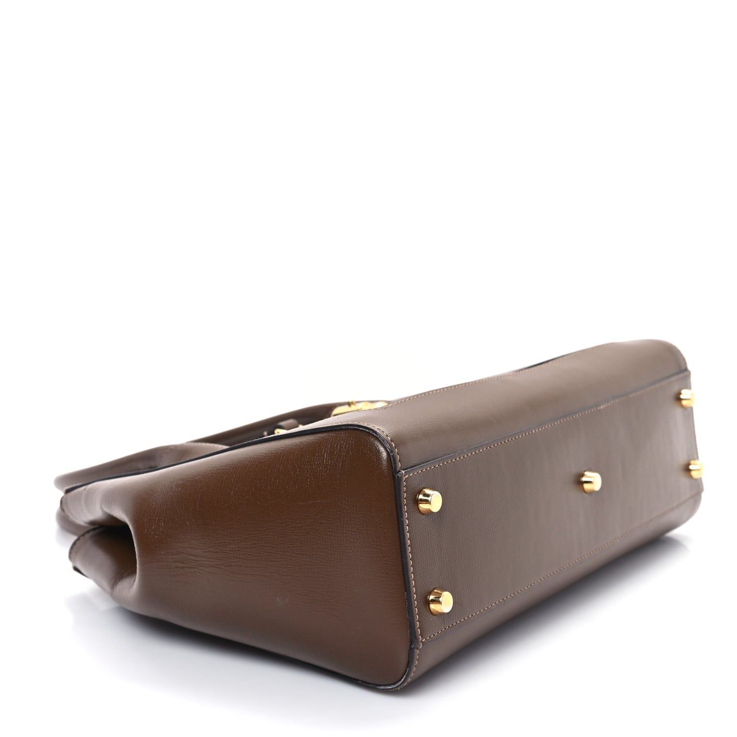 GG Supreme Monogram Azalea Calfskin Web Medium Jackie 1961 Tote Beige Ebony Brown Sugar