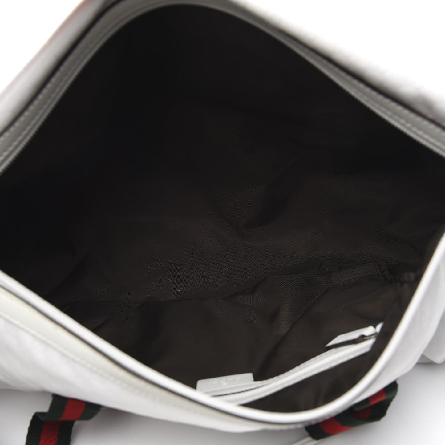 Nylon Microguccissima Gym Bag White
