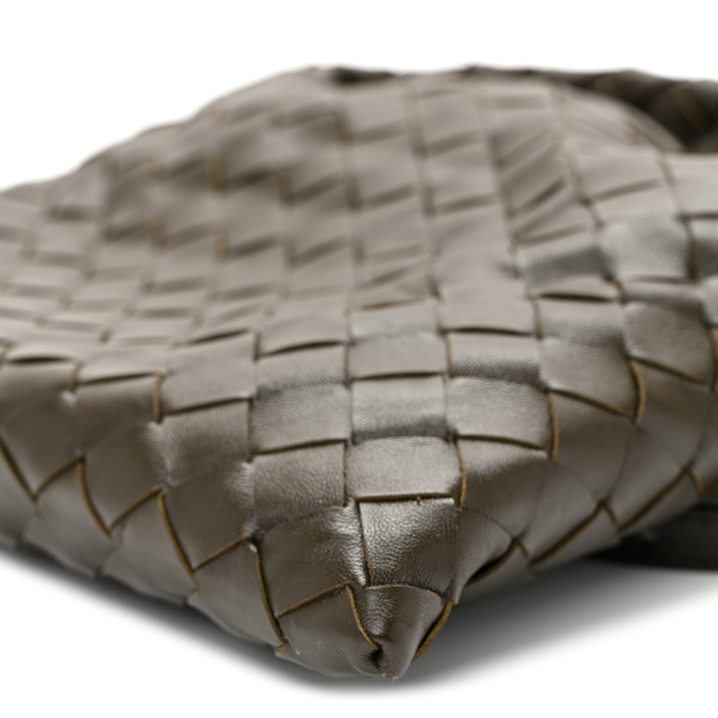 Calfskin Intrecciato Mini Hop Kaki