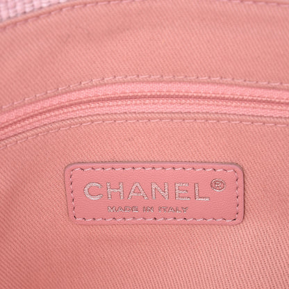 Chanel Woven Straw Raffia Small Deauville Messenger Light Pink 6 of 7