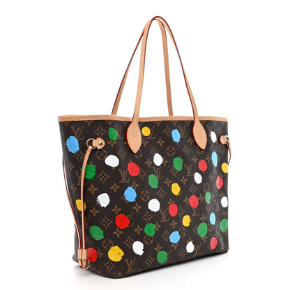 Louis Vuitton LV X YK Monogram Painted Dots Neverfull MM 4 of 12