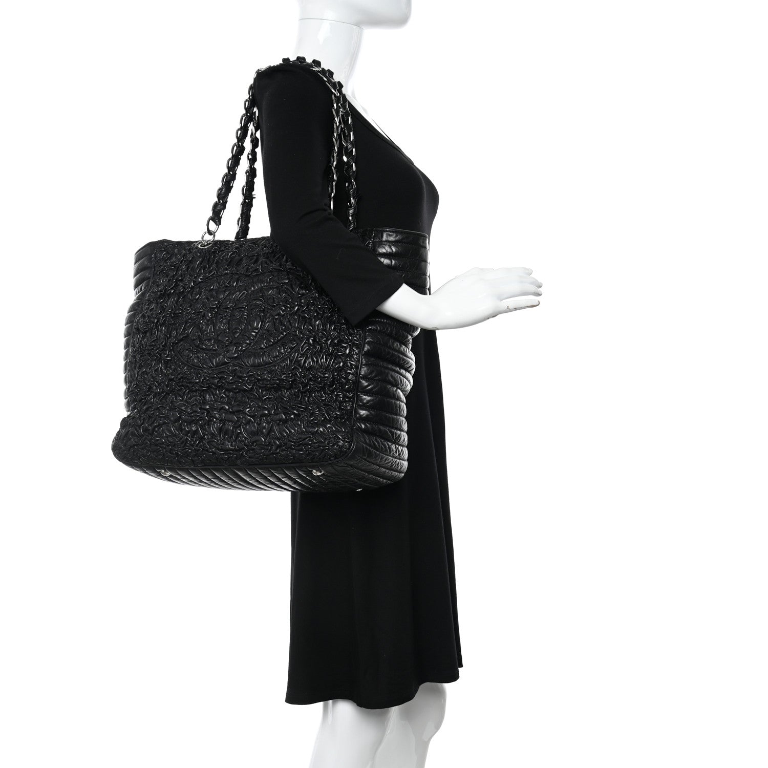 Chanel Lambskin XL Astrakan Tote Black 2 of 16