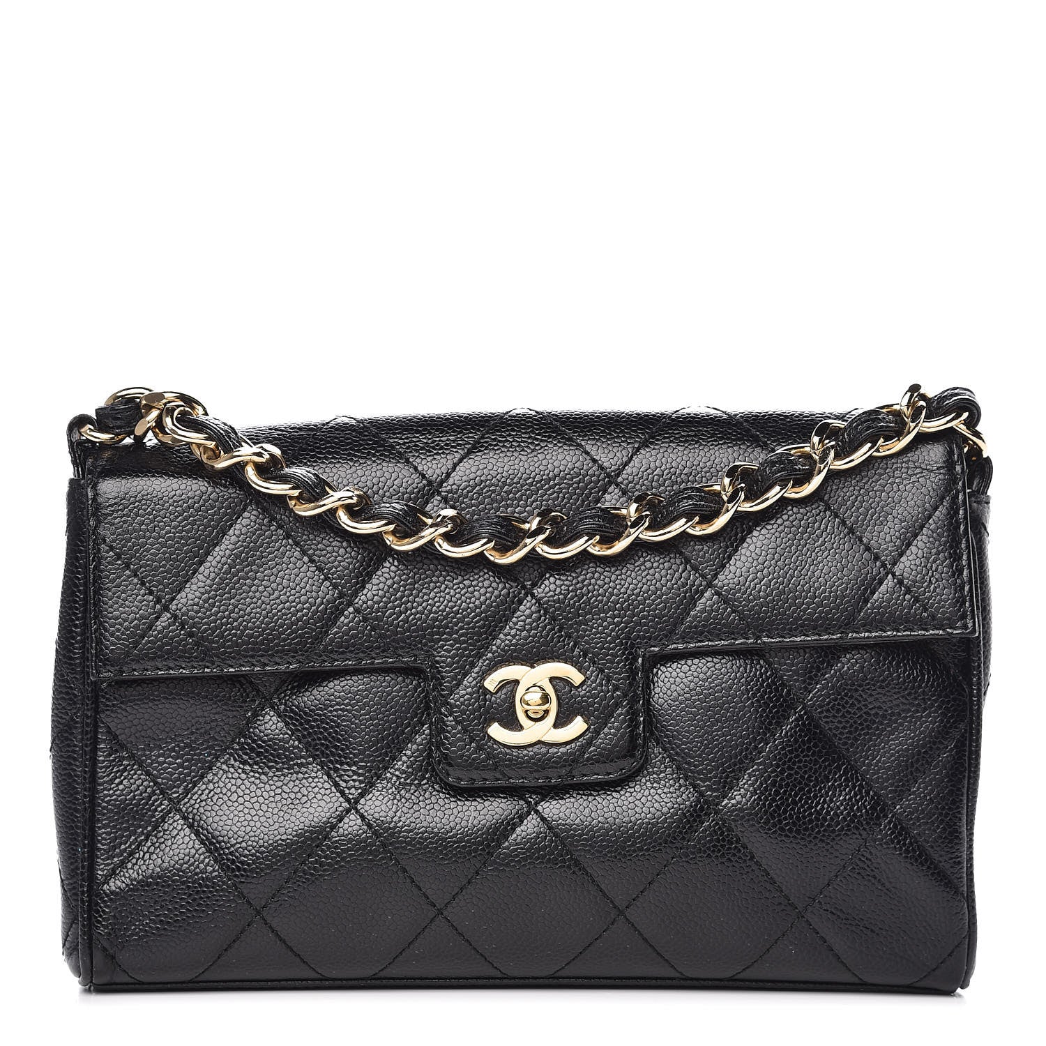 Chanel Caviar Quilted Medium Single Flap Black 1 of 11