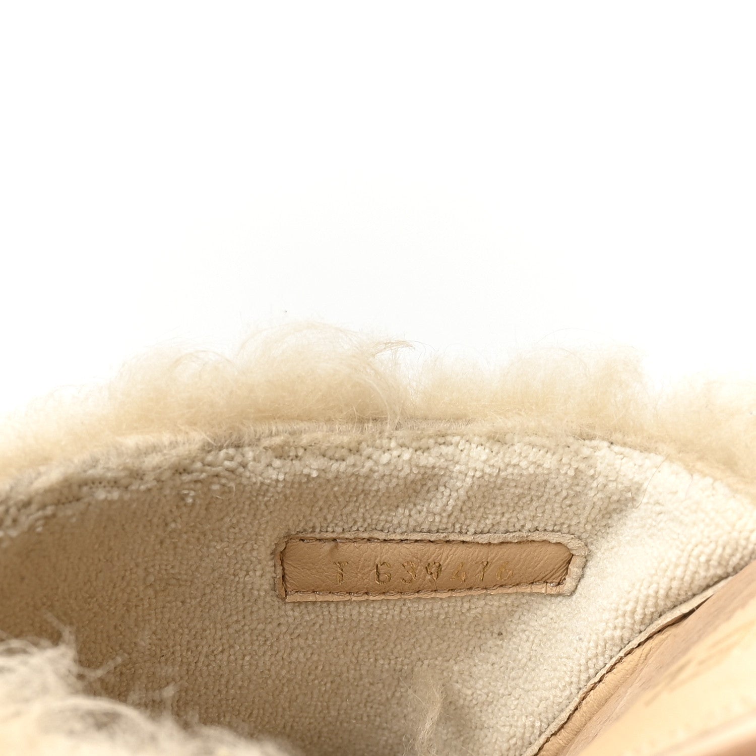 Chanel Shearling Lambskin Clogs 38 Beige 8 of 9
