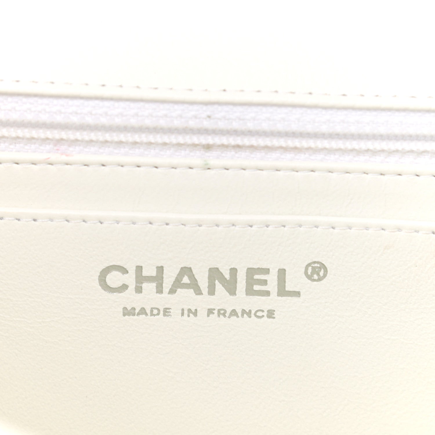 Chanel Caviar Quilted Jumbo Single Flap White 6 of 11