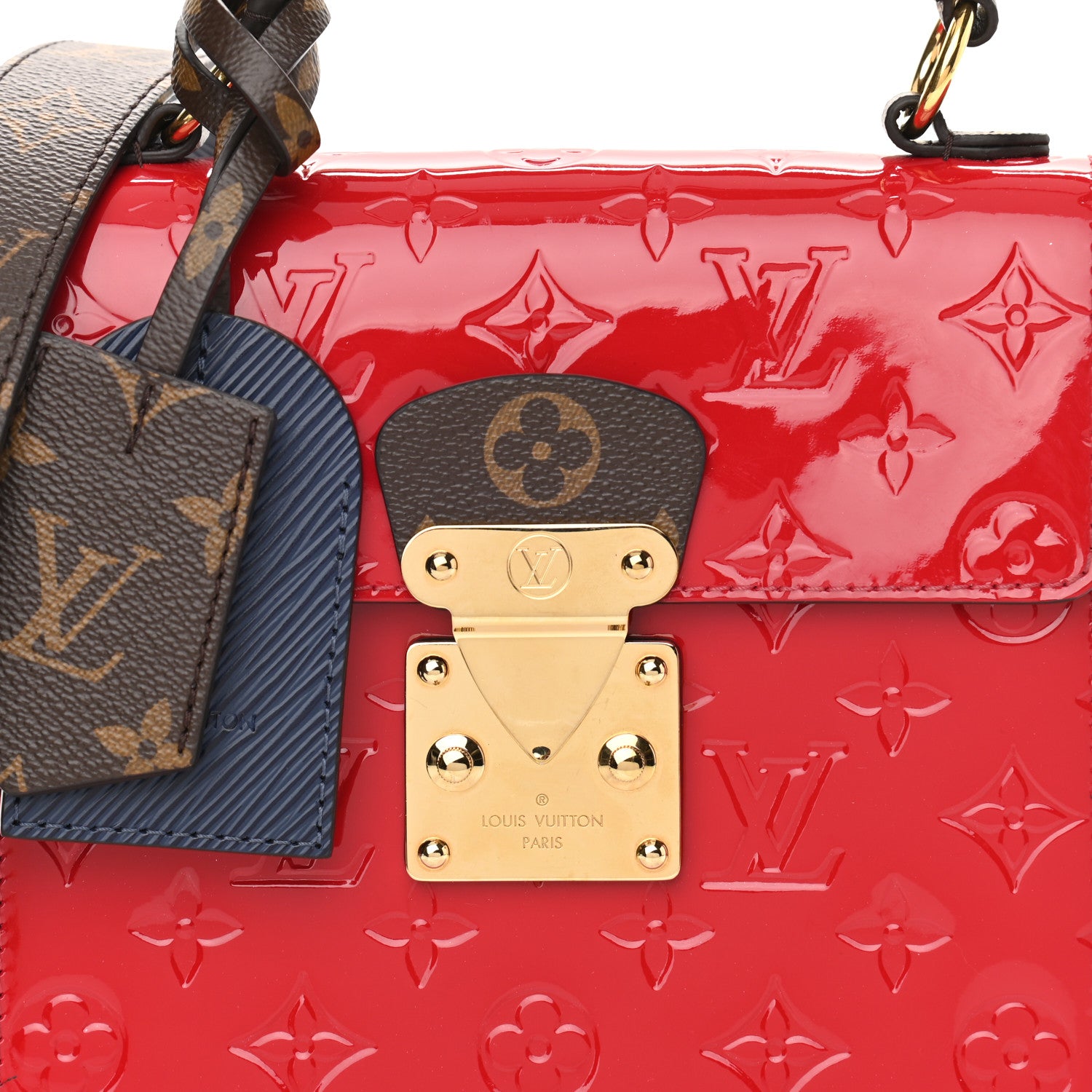 Louis Vuitton Vernis Epi Monogram Spring Street Scarlet 7 of 10