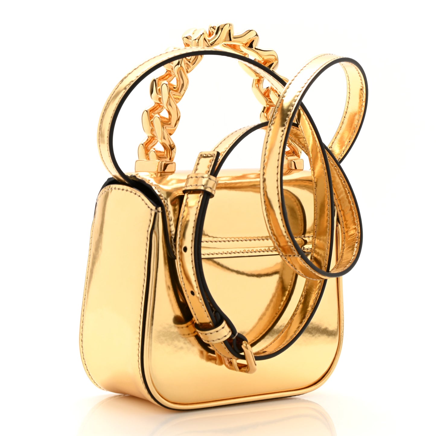 Metallic Mini La Medusa Bag Gold
