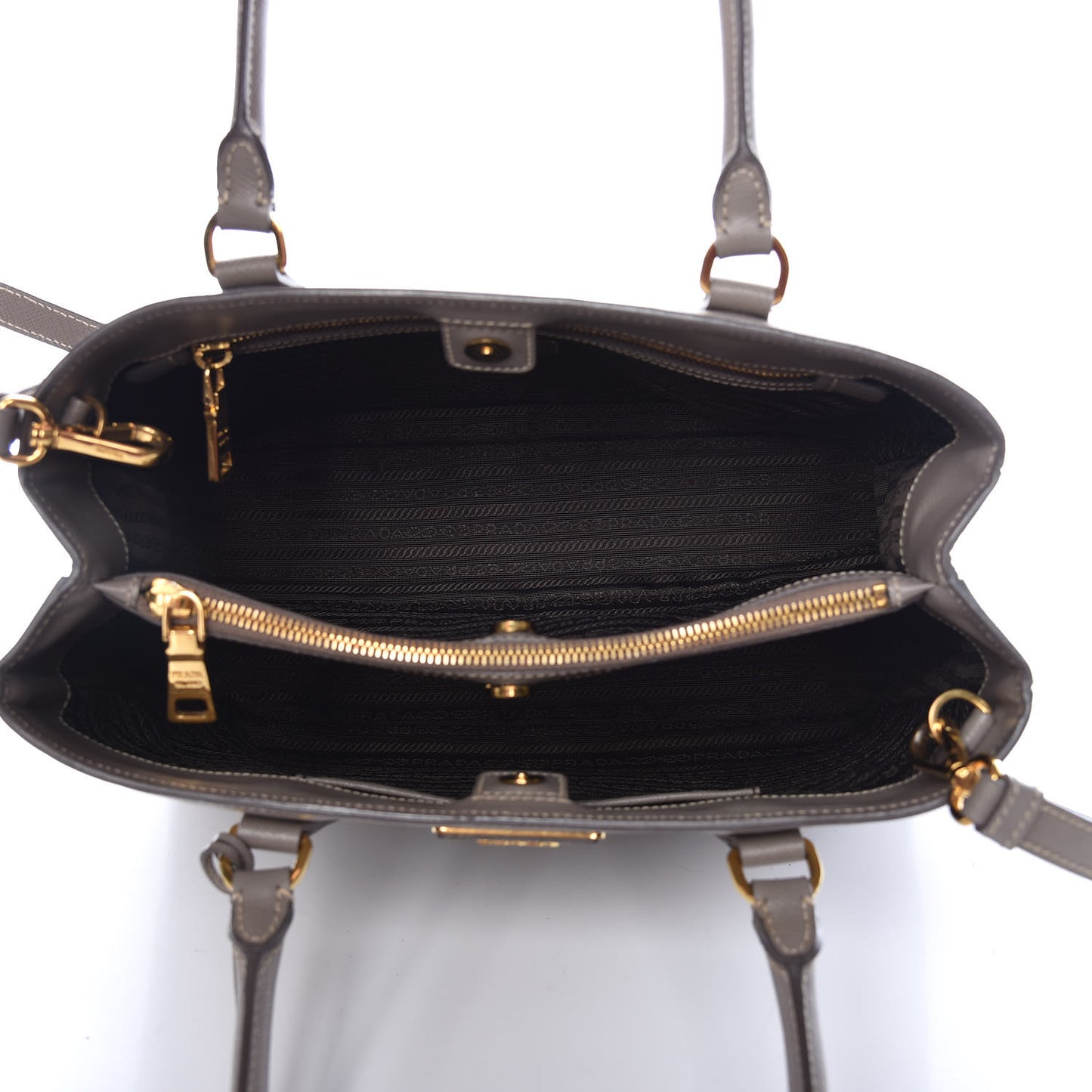 Saffiano Lux Medium Tote Argilla