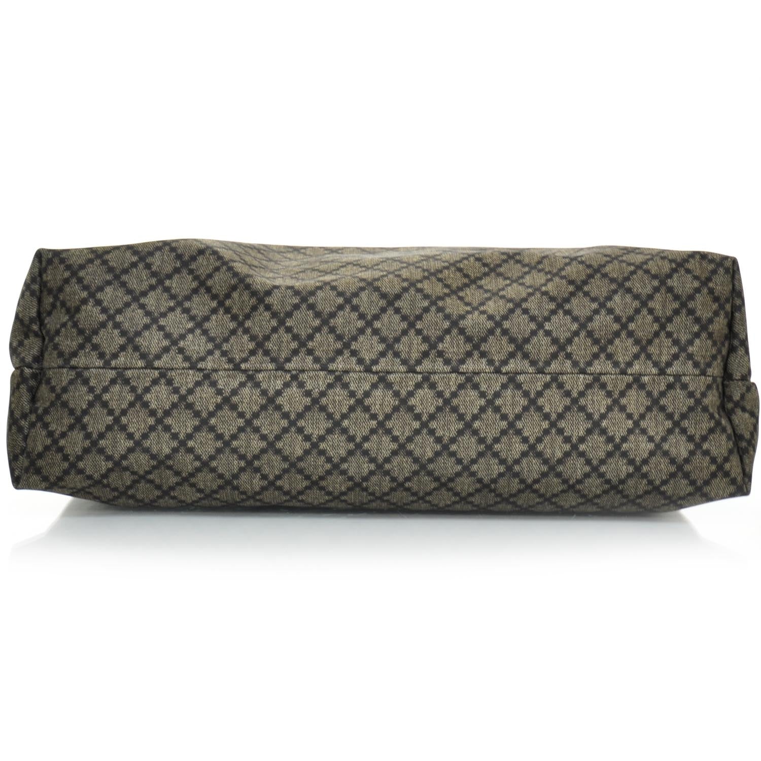 Gucci Nylon Diamante Medium Flat Messenger Bag Navy 5 of 8
