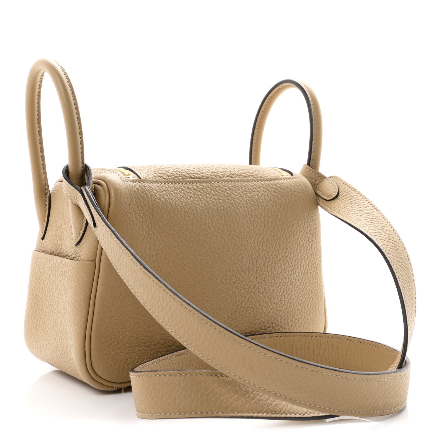 Hermes Taurillon Clemence Verso Mini Lindy 20 Trench Gris Asphalte 3 of 10