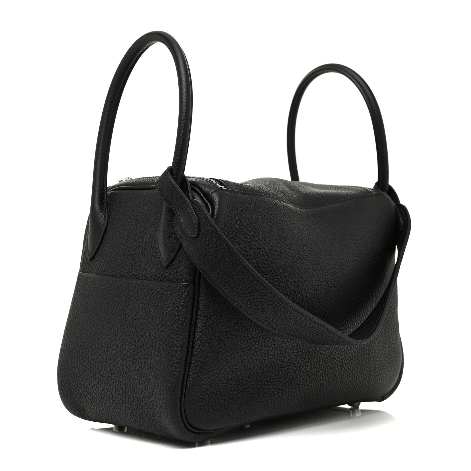 Hermes Taurillon Clemence Lindy 26 Black 3 of 9