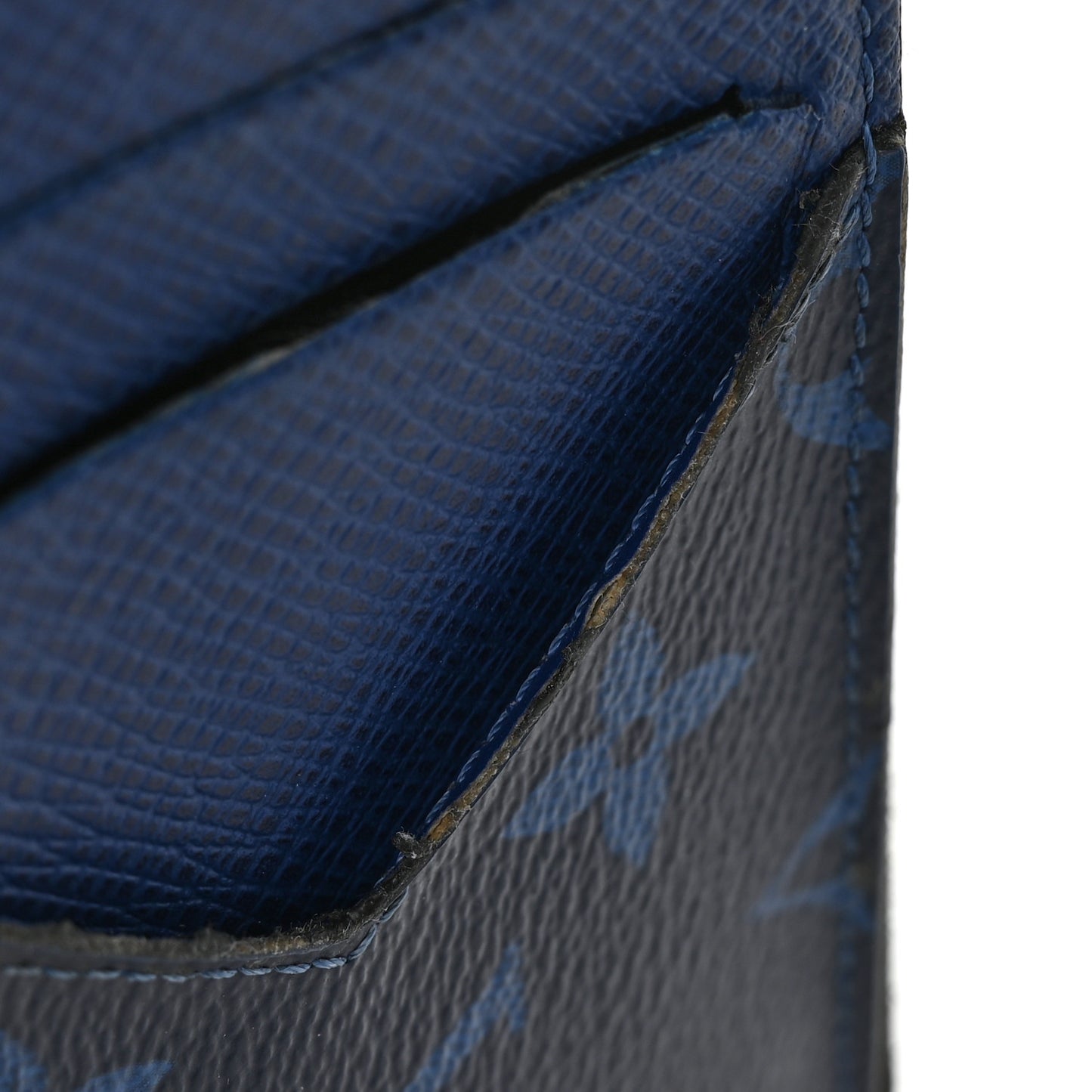 Monogram Taiga Coin Card Holder Cobalt