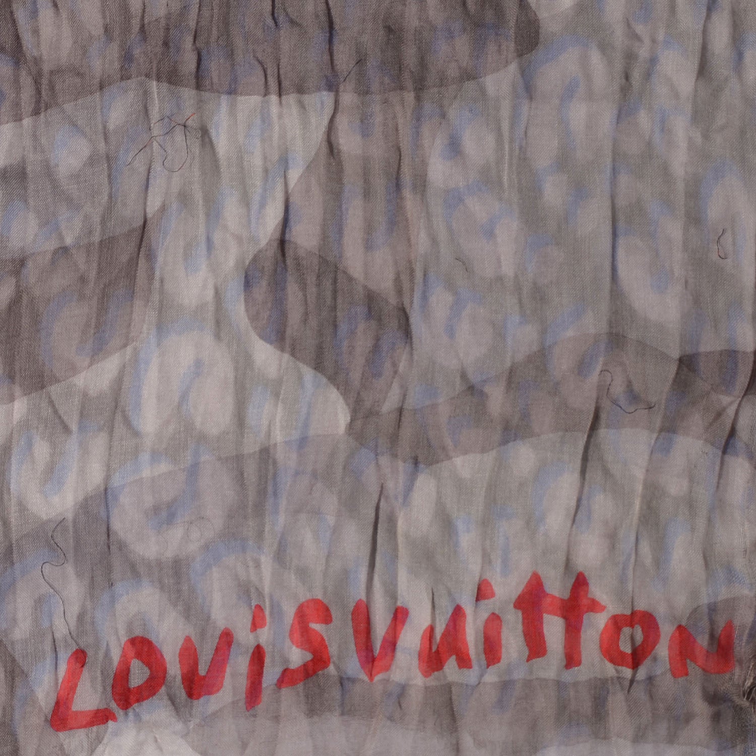 Louis Vuitton Cashmere Silk Leo Stole Taupe 4 of 7