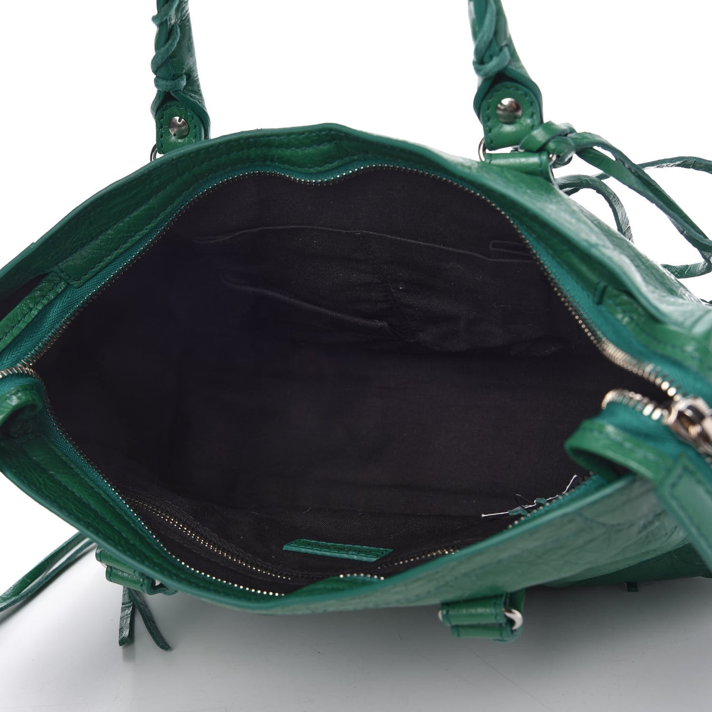 Agneau Classic Silver Hardware S City Magic Green