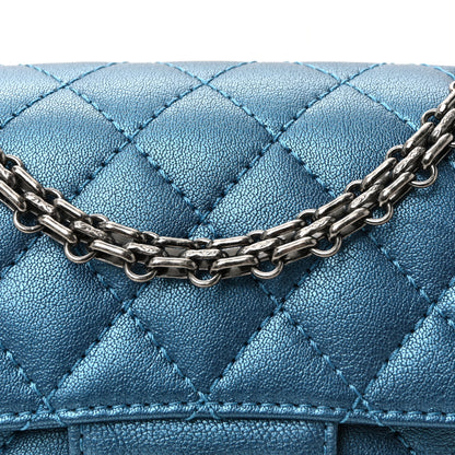 Chanel Metallic Sheepskin Quilted 2.55 Reissue Mini Flap Blue 8 of 10