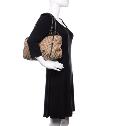 Gucci Monogram D Gold Tote Dark Brown 2 of 12