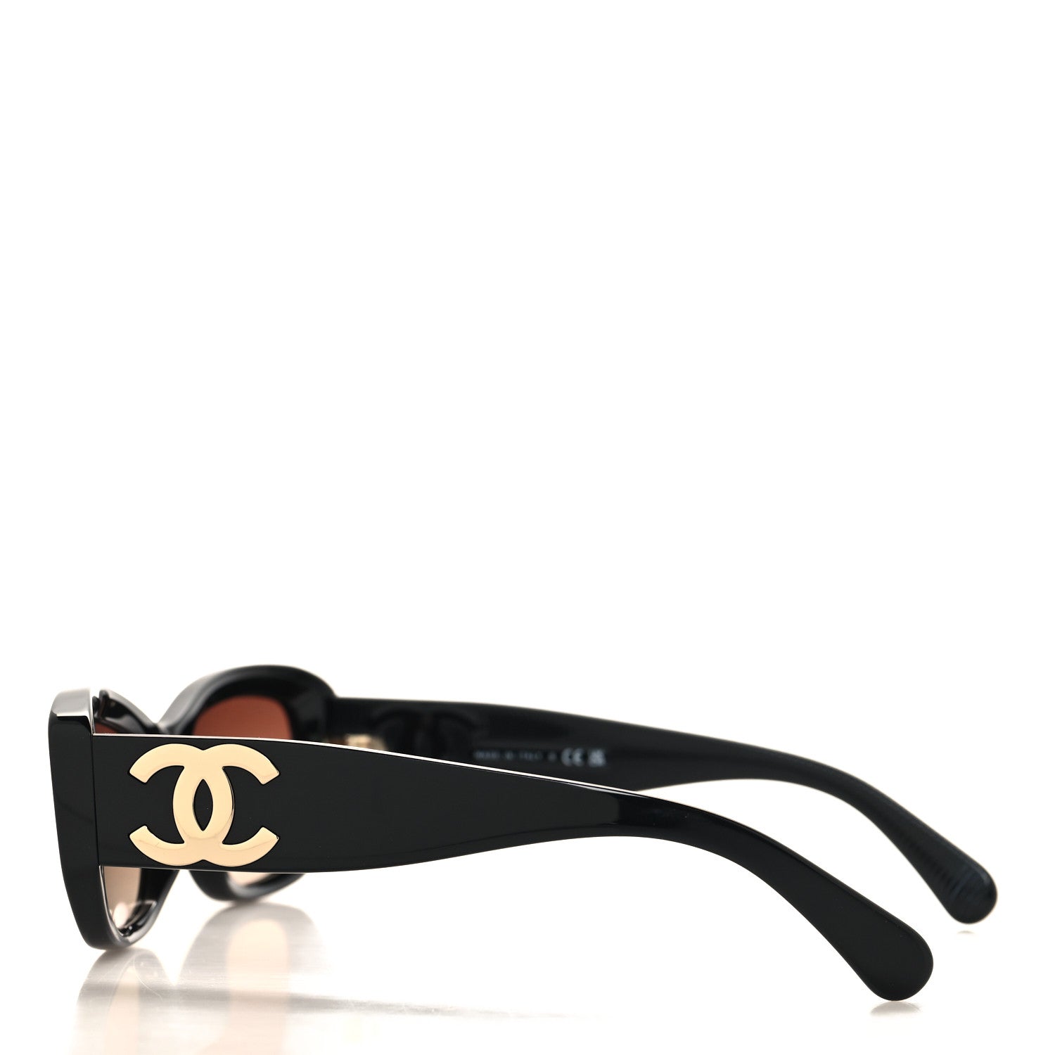 Chanel Acetate Rectangle Sunglasses 5493 Black 3 of 7