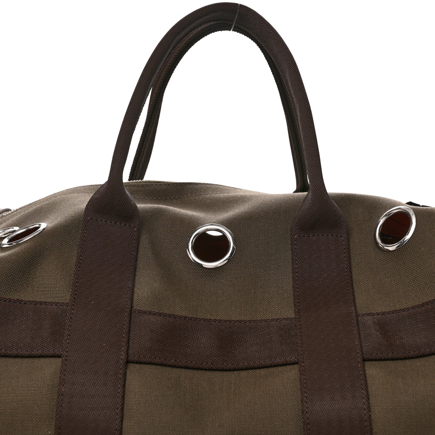 Fabric Carrying Dog Bag Kaki Feu