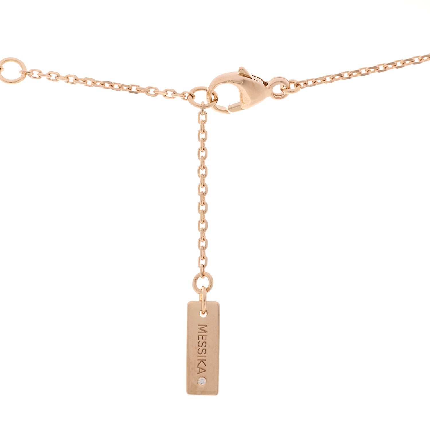 Messika 18K Rose Gold Diamond Lariat Move Necklace 4 of 5