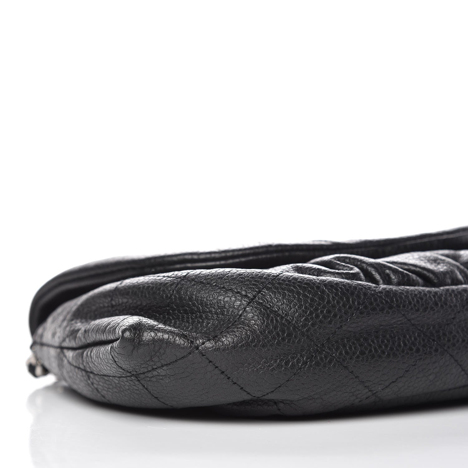 Chanel Caviar Half Moon Wallet On Chain WOC Black 9 of 14
