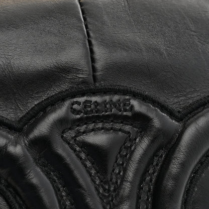Celine Calfskin Triomphe Clutch Pouch Black 6 of 7