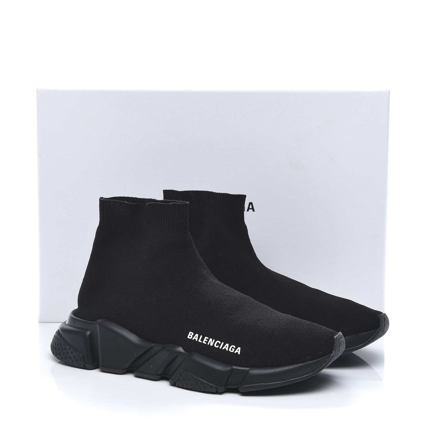 Neoprene Knit Womens Speed Sneakers 39 Black