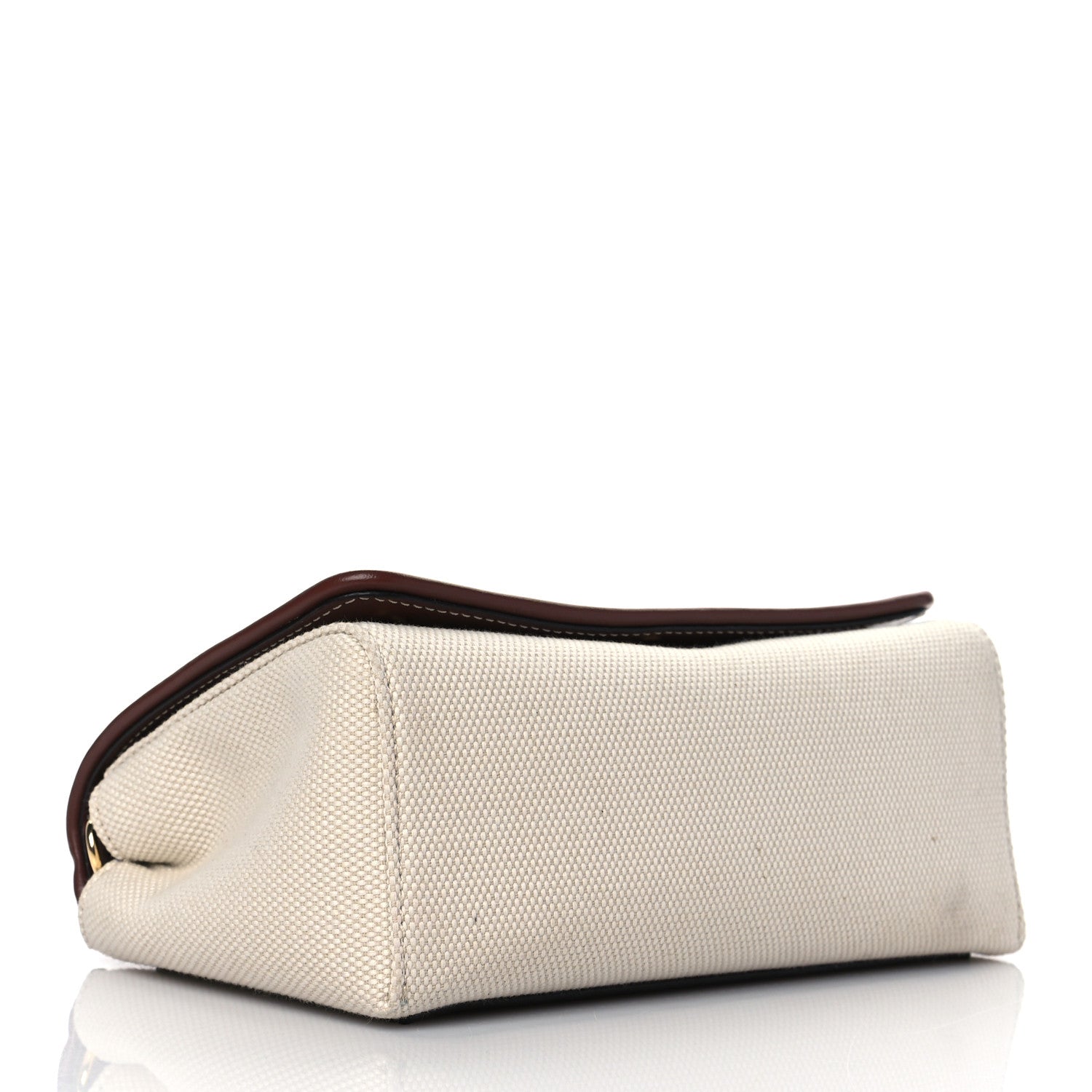 Burberry Calfskin Canvas Horseferry Print Hackberry Crossbody Bag Natural Tan 4 of 10