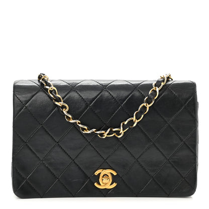 Chanel Lambskin Quilted Small Single Flap Bag Black 1 of 11