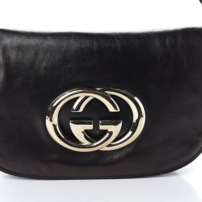 Gucci Calfskin Small Britt Shoulder Bag Black 6 of 8