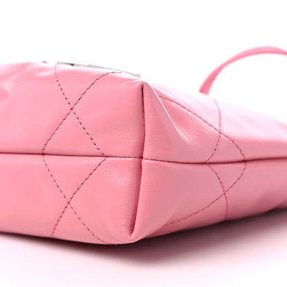 Chanel Shiny Calfskin Quilted Mini Chanel 22 Pink 9 of 10