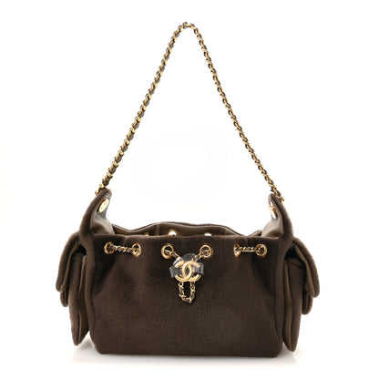 Chanel Pony Hair Mini Chanel 25 Handbag Dark Khaki 1 of 11