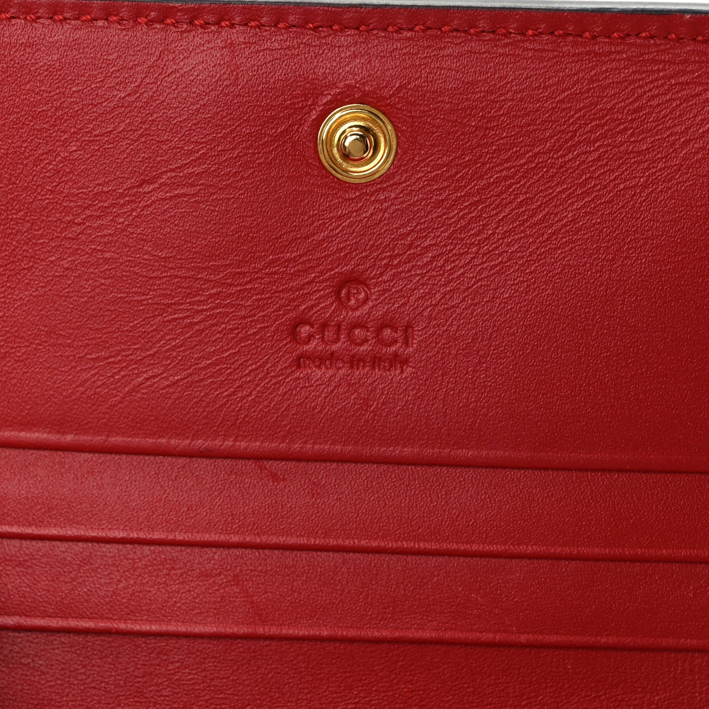 GG Supreme Monogram Bosco Patch Card Case Wallet Beige