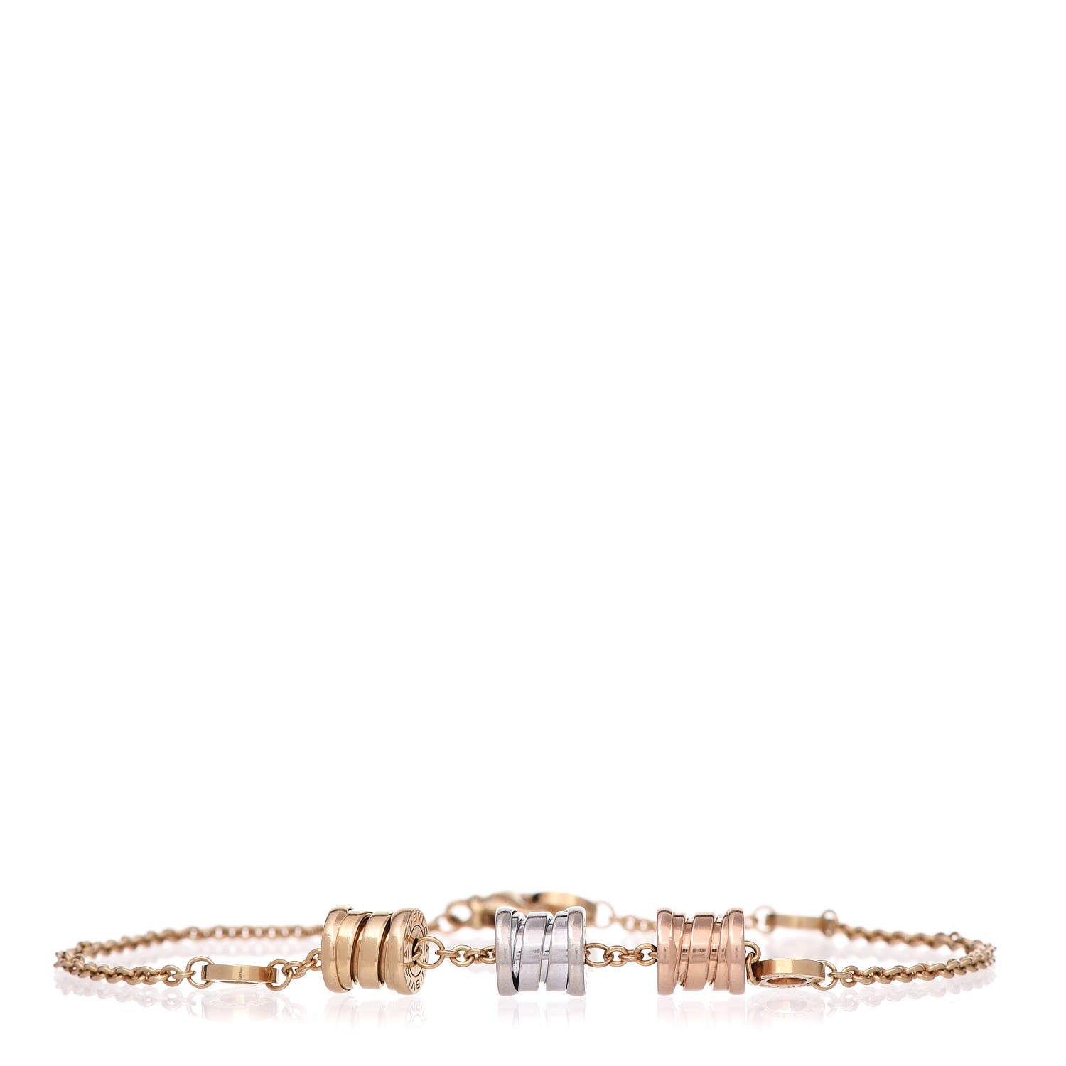 Bulgari 18K Yellow Rose White Gold B.Zero1 Bracelet 1 of 6