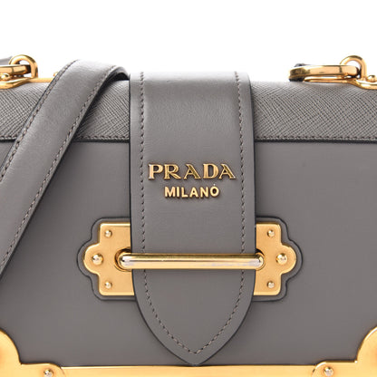 Prada City Calf Saffiano Cahier Bag Marmo 9 of 9