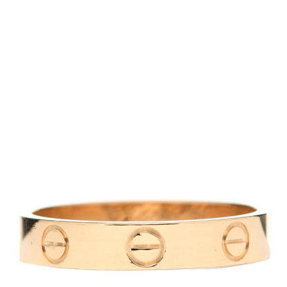 Cartier 18K Yellow Gold 3.5mm LOVE Wedding Band Ring 54 6.75 3 of 6