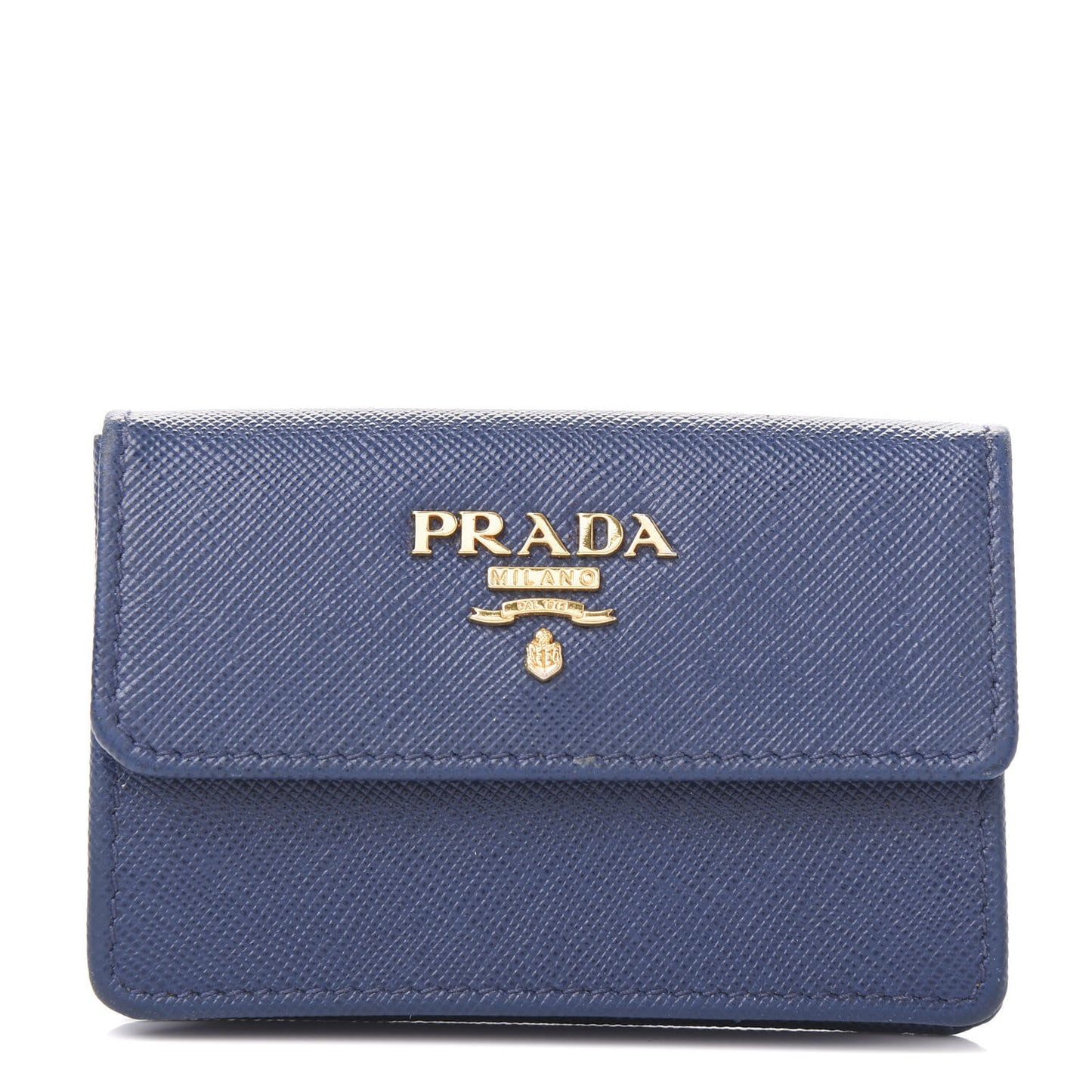 Saffiano Metal Coin Purse Bluette
