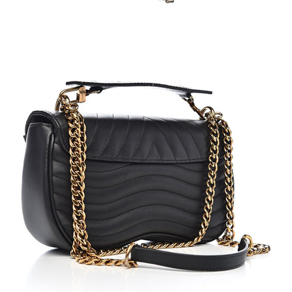 Louis Vuitton Calfskin New Wave Chain MM Black 3 of 13